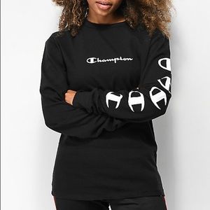 black champion long sleeve